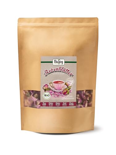 Biojoy BIO-Rosenblätter getrocknet (200 g), essbar, ideal für Tee oder Deko (Rosa Damascena)