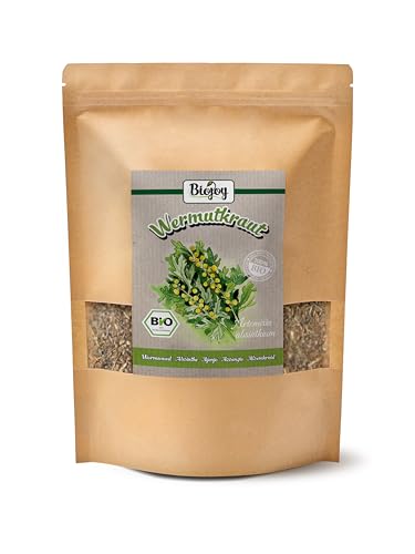 Biojoy BIO-Wermutkraut-Tee (250 g), getrocknet und geschnitten, Wermuttee (Artemisia absinthium)