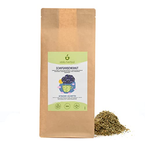 Schafgarbentee (500g), Schafgarbenkraut schonend getrocknet, Schafgarben Tee 100% naturrein
