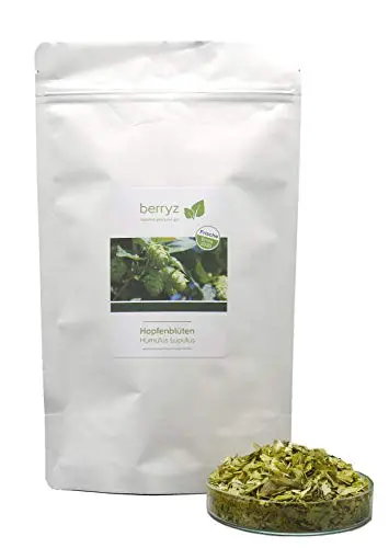 Hopfen Blüten | wertvolle Bitterstoffe | Hopfentee ideal zum Abend und Nacht | 100% natürlicher Kräuter Tee | 60g