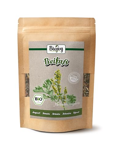 Biojoy BIO-Beifuß Tee (100 gr), Beifusskraut, Beifuss getrocknet und geschnitten (Artemisia vulgaris)