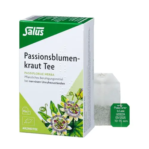 Salus - Passionsblumenkraut Tee - 1x 15 Filterbeutel (27 g) - Arzneitee - Passiflorae herba - pflanzliches Beruhigungsmittel bei nervösen Unruhezuständen - bio