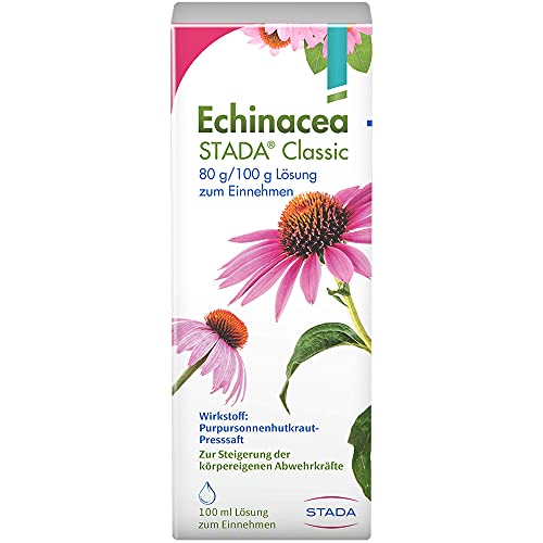 Echinacea STADA - Arzneimittel zur natürlichen Unterstützung für das Immunsystem und zur Steigerung der körpereigenen Abwehrkräfte gegen wiederkehrende Infekte - Lösung zum Einnehmen - 1 x 100 ml