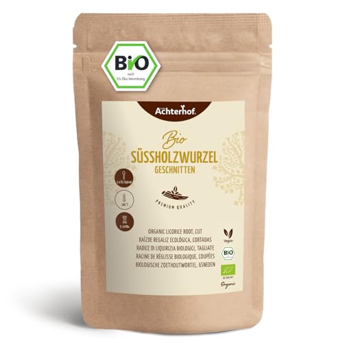 Süßholzwurzel Tee BIO (500g) | Süßholzwurzeltee | Süßholz-Wurzel getrocknet geschnitten enthält Lakritz | vom Achterhof