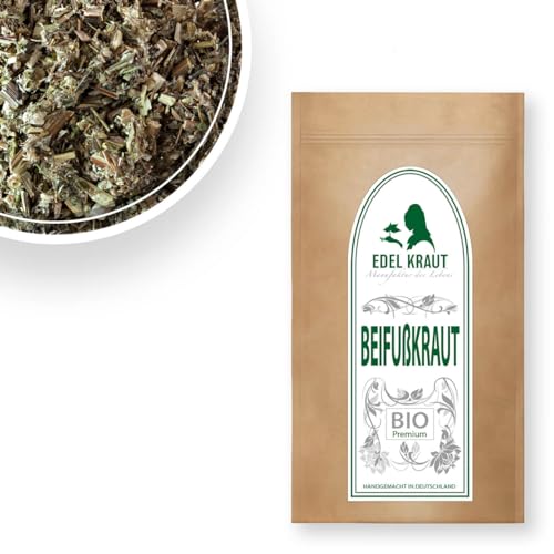 Beifuß Tee BIO 500g | EDEL KRAUT - PREMIUM Beifuß getrocknet - 100% reines Beifusskraut (mugwort herb) für Artemisia Tee BIO - artemisia vulgaris bio geschnitten