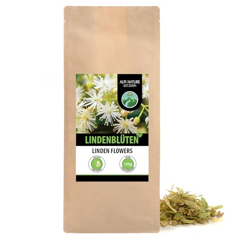 Lindenblüten Tee (125g), Lindenblüten getrocknet, Lindenblütentee 100% natürlich, ohne Zusätze