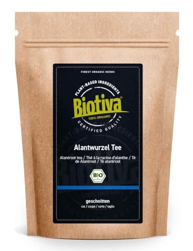 Alantwurzel Tee Bio 100g - Inula Helenium - Echter Alant - Korbblütler - Alanttee - abgefüllt und kontrolliert in Deutschland - vegan - Biotiva
