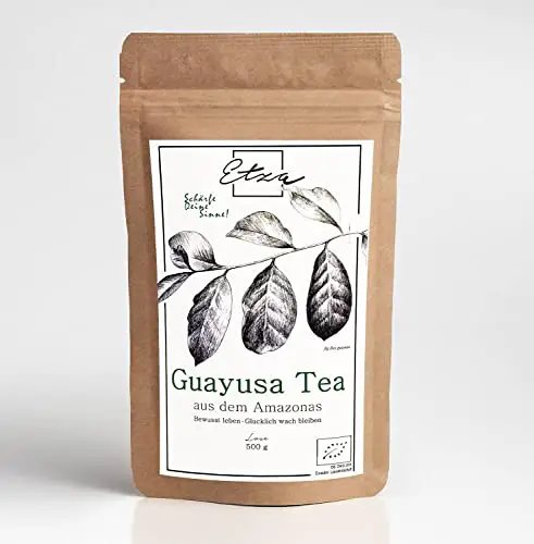 Bio Guayusa Tee aus dem Amazonas, lose (500g) | für 200 Tassen | Energy Tea | Vollgepackt mit Koffein | Perfekte Kaffeealternative