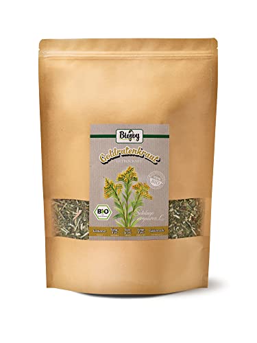 Biojoy BIO-Goldrutenkraut Tee (500 gr), Goldrutentee, getrocknet und geschnitten (Solidago virgaurea)