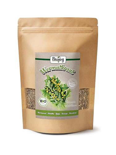 Biojoy BIO-Wermutkraut-Tee (250 gr), getrocknet und geschnitten, Wermut-Tee (Artemisia absinthia)