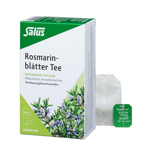 Salus - Rosmarinblätter Tee - 1x 15 Filterbeutel (30g) - Arzneitee - Rosmarini folium - pflanzliches Mittel bei Verdauungsbeschwerden - bio