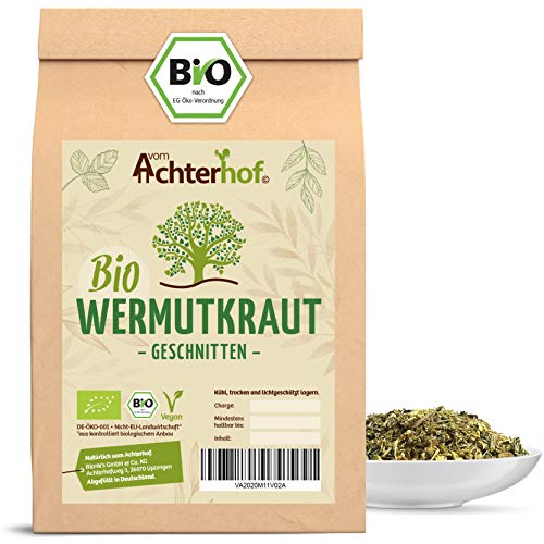 Wermutkraut geschnitten Bio 100g | Bitterkraut | Wermutkraut-Tee | Wermut geschnitten als aromatisches Würzmittel oder Tee | vom Achterhof