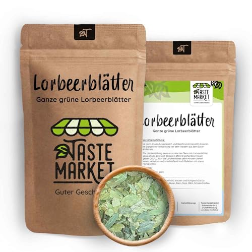 500 g Lorbeerblätter grün - ganz – getrocknet - zum würzen oder als Tee