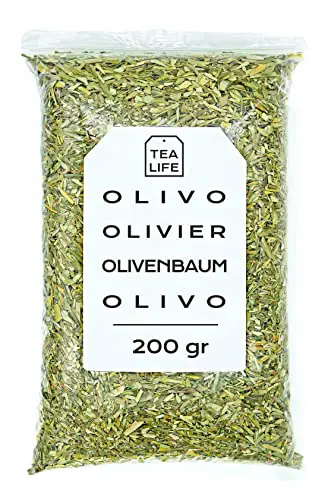 Olivenblatt Gehackt 200 gr - Natürlicher Olivenblättertee - Olivenblätter - Olivenblätter in Lose - Natürliche Eigenschaften - Kräutertee (200 gr)