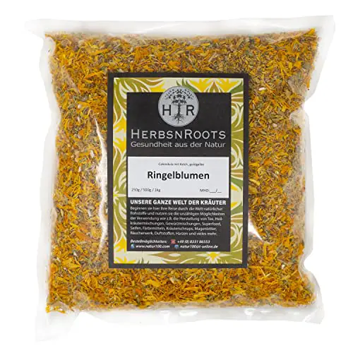 Calendula Ringelblume 500g • Erste Wahl • hoher Wirkstoffanteil • ähnlich Schwedenkräuter • HerbsnRoots