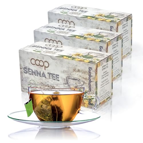 Sennablättertee -3x20 Teebeutel, 100% natürlicher Kräutertee - Sennablätter Tee, Kraut, Senna Leaf Tea, Abführmittel, bei Verstopfung, Detox