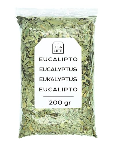 Eukalyptusblätter 200g - Eukalyptusblätter Getrocknet und Geschnitten - Eukalyptustee - Eukalyptus in Lose - Eukalyptus Aufguss - Reich an Mineralien und Nährstoffen - Natürliche Eigenschaften